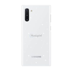 SAMSUNG műanyag telefonvédő (ultravékony, hívás és üzenetjelző funkció, LED világítás) FEHÉR Samsung Galaxy Note 10 (SM-N970F)