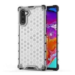   Defender műanyag telefonvédő (közepesen ütésálló, szilikon belső, légpárnás sarok, méhsejt minta) ÁTLÁTSZÓ Samsung Galaxy Note 10 (SM-N970F)