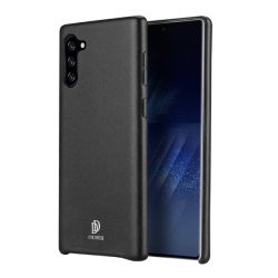   DUX DUCIS SKIN LITE műanyag telefonvédő (bőr hatású) FEKETE Samsung Galaxy Note 10 (SM-N970F)