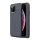 Szilikon telefonvédő (közepesen ütésálló, bőr hatású, varrás minta) SÖTÉTKÉK Apple iPhone 11 Pro