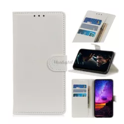   Tok álló, bőr hatású (FLIP, oldalra nyíló, asztali tartó funkció, prémium) FEHÉR Apple iPhone 11 Pro Max