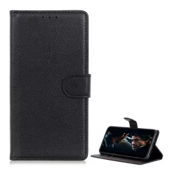   Tok álló, bőr hatású (FLIP, oldalra nyíló, asztali tartó funkció, prémium) FEKETE Apple iPhone 11 Pro