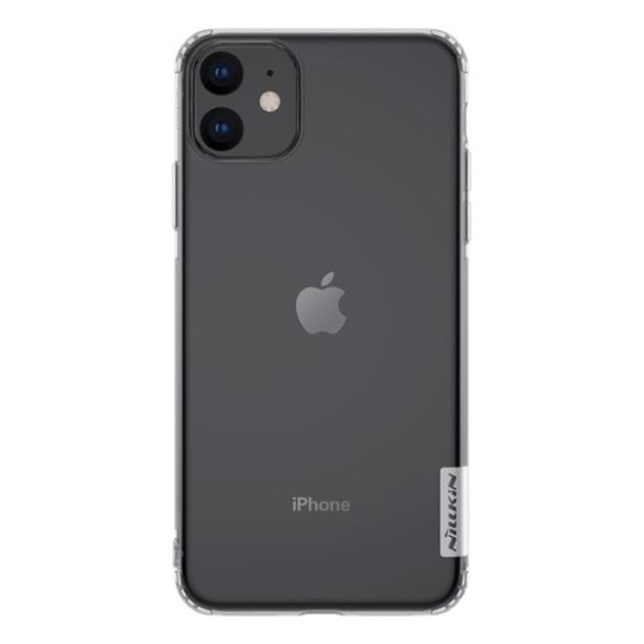 NILLKIN NATURE szilikon telefonvédő (közepesen ütésálló, légpárnás sarok, 0.6 mm, ultravékony) ÁTLÁTSZÓ Apple iPhone 11