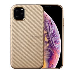   Szilikon telefonvédő (karbon minta) ARANY Apple iPhone 11 Pro