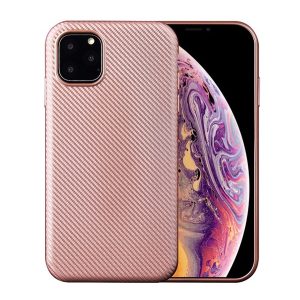 Szilikon telefonvédő (karbon minta) ROZÉARANY Apple iPhone 11 Pro