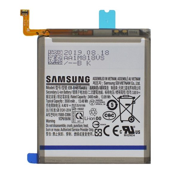 SAMSUNG akku 3500 mAh LI-ION Samsung Galaxy Note 10 (SM-N970F)