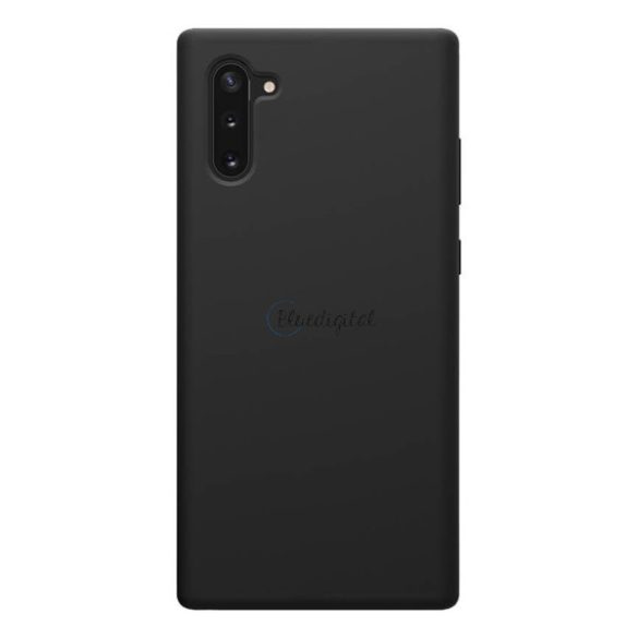 NILLKIN FLEX PURE szilikon telefonvédő (ultravékony, környezetbarát, mikrofiber plüss belső, matt) FEKETE Samsung Galaxy Note 10 (SM-N970F)