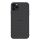 NILLKIN SYNTHETIC FIBER PLAID műanyag telefonvédő (gumírozott, környezetbarát, 3D, csíkos minta) FEKETE Apple iPhone 11 Pro Max