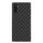 NILLKIN SYNTHETIC FIBER PLAID műanyag telefonvédő (gumírozott, környezetbarát, 3D, csíkos minta) FEKETE Samsung Galaxy Note 10 (SM-N970F)