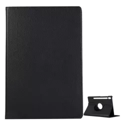   Tok álló, bőr hatású (FLIP, asztali tartó, 360°, ceruza tartó) FEKETE Samsung Galaxy Tab S6 10.5 WIFI (SM-T860), Samsung Galaxy Tab S6 10.5 LTE (SM-T865)