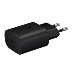   SAMSUNG hálózati töltő Type-C aljzat (25W, EP-TA800NBEGEU, PD gyorstöltő 3.0) FEKETE 