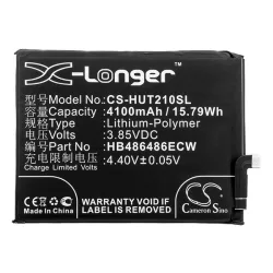   CAMERON SINO Li-Polymer akku (3.85V/4100mAh, Huawei HB486486ECW kompatibilis) FEKETE Huawei Mate 20 Pro, Huawei P30 Pro