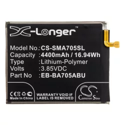   CAMERON SINO Li-Polymer akku (3.85V/4400mAh, Samsung EB-BA705ABE kompatibilis) FEKETE Samsung Galaxy A70 (SM-A705F)