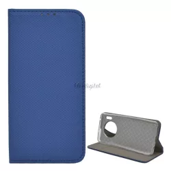   Tok álló, bőr hatású (FLIP, oldalra nyíló, asztali tartó funkció, rombusz minta) SÖTÉTKÉK Huawei Mate 30