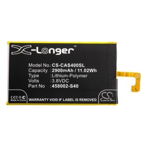 CAMERON SINO Li-Polymer akku (3.8V/2900mAh, CATERPILLAR 458002-S40 kompatibilis) FEKETE CAT S40