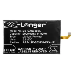   CAMERON SINO Li-Polymer akku (3.8V/2900mAh, CAT APP-12F-B55951-CXX-111 kompatibilis) FEKETE CAT S30