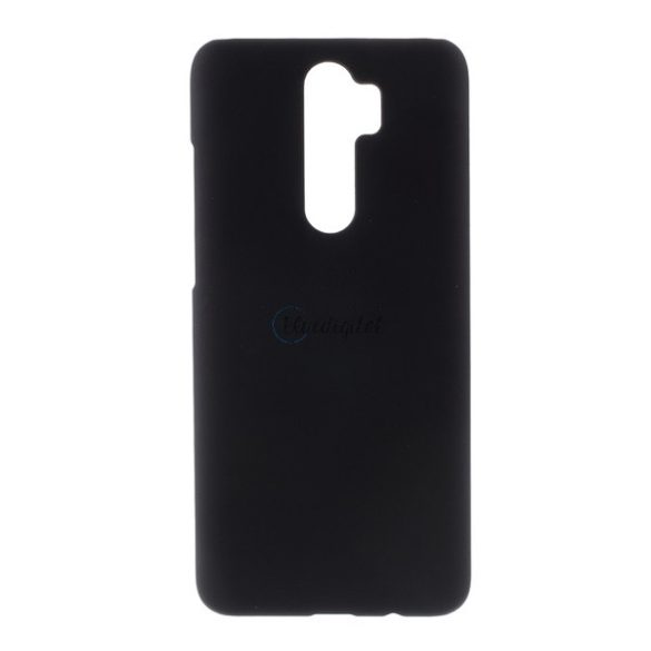 Műanyag telefonvédő (gumírozott) FEKETE Xiaomi Redmi Note 8 Pro