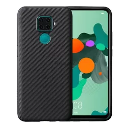   Szilikon telefonvédő (karbon minta) FEKETE Huawei Mate 30 Lite (Nova 5i Pro)