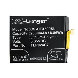 CAMERON SINO Li-Polymer akku (3.85V/2300mAh, Alcatel TLP024C7 kompatibilis) FEKETE Alcatel 1X (2018) OT-5059