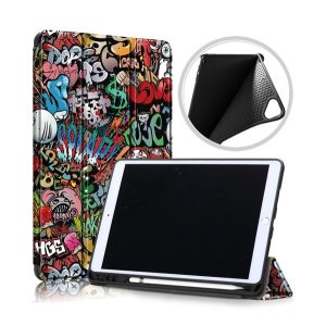 Tok álló, bőr hatású (FLIP, oldalra nyíló, TRIFOLD, asztali tartó, graffiti) SZÍNES Apple IPAD 10.2 (2019), Apple IPAD 10.2 (2020), Apple IPAD 10.2 (2021)