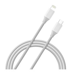   4-OK adatkábel (18W, Type-C - lightning, PD gyorstöltő, 100cm) FEHÉR