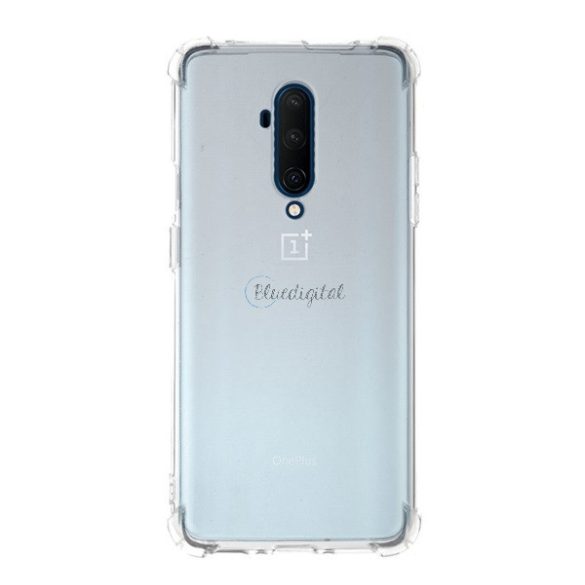 Szilikon telefonvédő (közepesen ütésálló, légpárnás sarok) ÁTLÁTSZÓ OnePlus 7T Pro
