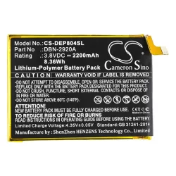   CAMERON SINO Li-Polymer akku (3.8V/2200mAh, Doro DBN-2920A kompatibilis) FEKETE