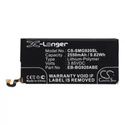   CAMERON SINO Li-Polymer akku (3.85V/2550mAh, Samsung EB-BG920ABE kompatibilis) FEKETE Samsung Galaxy S6 (SM-G920)