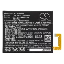   CAMERON SINO Li-Polymer akku (3.8V/4200mAh, Lenovo L13D1P32 kompatibilis) FEKETE Lenovo Tab 2 8.0 (A8-50)