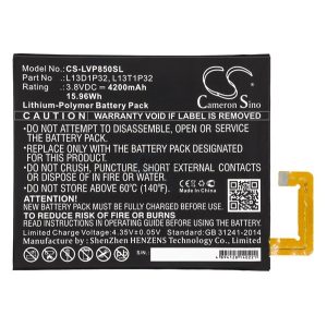 CAMERON SINO Li-Polymer akku (3.8V/4200mAh, Lenovo L13D1P32 kompatibilis) FEKETE Lenovo Tab 2 8.0 (A8-50)