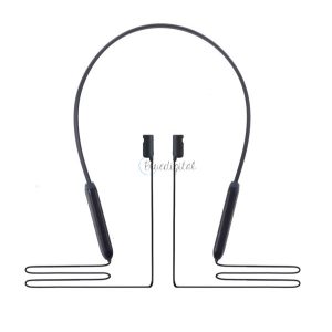 Hordozható töltő (5V/0.1A, 110 mAh, nyakba akasztható, elvesztés gátló) Apple AirPods / AirPods 2 készülékhez FEKETE