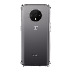 Szilikon telefonvédő (közepesen ütésálló, légpárnás sarok) ÁTLÁTSZÓ OnePlus 7T