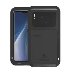   LOVE MEI defender telefonvédő gumi (ütésálló, fém keret) FEKETE Huawei Mate 30 Pro