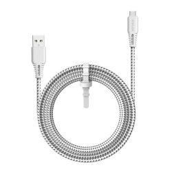   JOYROOM adatkábel (USB - Type-C, gyorstöltő, cipőfűző, 200cm) FEHÉR