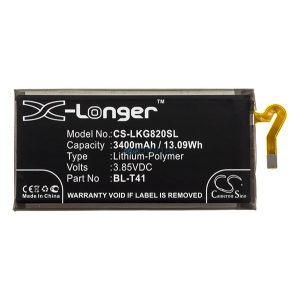 CAMERON SINO Li-Polymer akku (3.85V/3400mAh, LG BL-T41 kompatibilis) FEKETE LG G8 ThinQ (G820Q), V40 ThinQ (LM-V405)