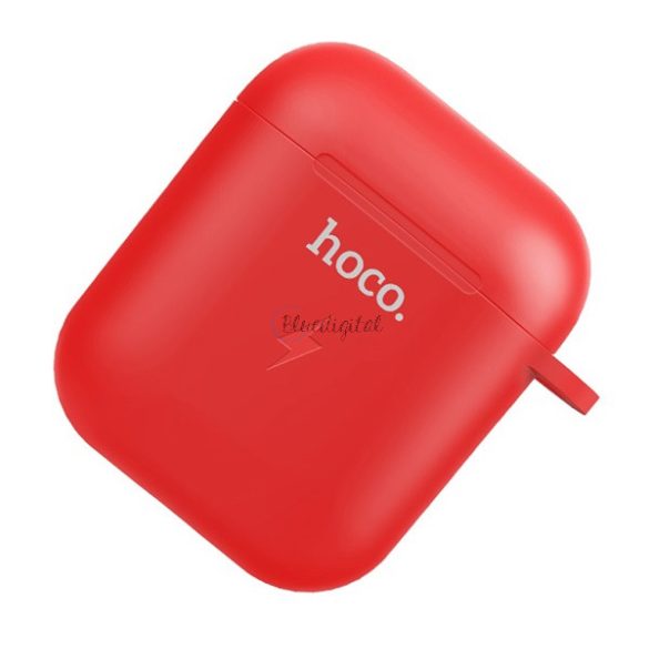 HOCO CW22 töltőtok (5V/500 mAh, vezeték nélküli töltés, QI Wireless) Apple AirPods PIROS