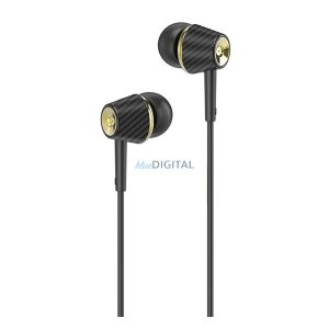 HOCO M70 fülhallgató SZTEREO (3.5mm jack, mikrofon, felvevő gomb) FEKETE