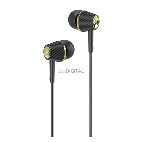 HOCO M70 fülhallgató SZTEREO (3.5mm jack, mikrofon, felvevő gomb) FEKETE