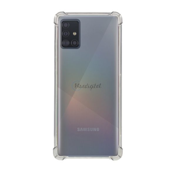 ROAR JELLY ARMOR műanyag telefonvédő (szilikon keret, közepesen ütésálló, légpárnás sarok) ÁTLÁTSZÓ Samsung Galaxy A51 (SM-A515F)