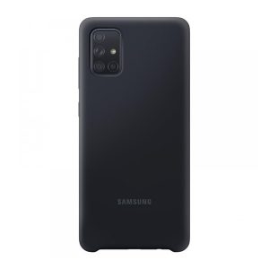 SAMSUNG szilikon telefonvédő FEKETE Samsung Galaxy A71 (SM-A715F)