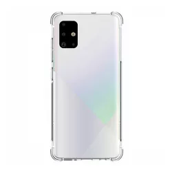   Szilikon telefonvédő (közepesen ütésálló, légpárnás sarok) ÁTLÁTSZÓ Samsung Galaxy A71 (SM-A715F)