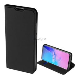   DUX DUCIS SKIN PRO tok álló, bőr hatású (FLIP, oldalra nyíló, bankkártya tartó, asztali tartó funkció) FEKETE Samsung Galaxy S20 Ultra (SM-G988F), Samsung Galaxy S20 Ultra 5G (SM-G988B)