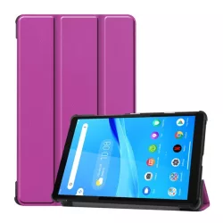   Tok álló, bőr hatású (FLIP, oldalra nyíló, TRIFOLD, asztali tartó) LILA Lenovo Tab M8 (TB-8505F) WIFI, Lenovo Tab M8 (TB-8505X) LTE