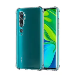   Szilikon telefonvédő (közepesen ütésálló, légpárnás sarok) ÁTLÁTSZÓ Xiaomi Mi Note 10 Pro, Xiaomi Mi Note 10