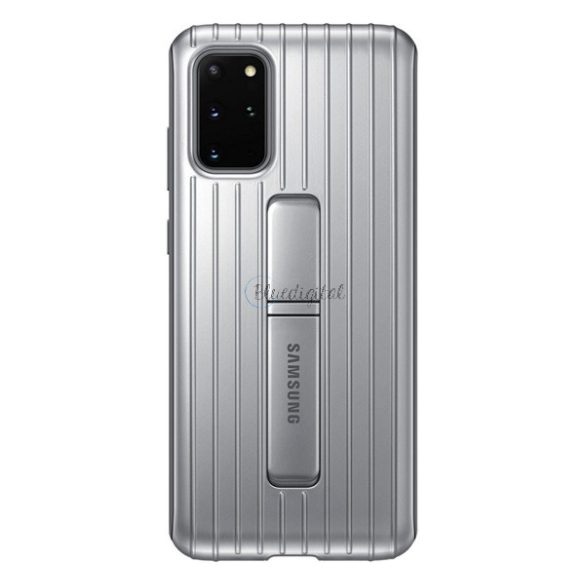 SAMSUNG műanyag telefonvédő (dupla rétegű, gumírozott, asztali tartó funkció) EZÜST Samsung Galaxy S20 Plus (SM-G985F), Samsung Galaxy S20 Plus 5G (SM-G986)