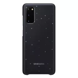  SAMSUNG műanyag telefonvédő (ultravékony, hívás és üzenetjelző funkció, LED világítás) FEKETE Samsung Galaxy S20 (SM-G980F), Samsung Galaxy S20 5G (SM-G981U)