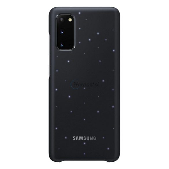 SAMSUNG műanyag telefonvédő (ultravékony, hívás és üzenetjelző funkció, LED világítás) FEKETE Samsung Galaxy S20 (SM-G980F), Samsung Galaxy S20 5G (SM-G981U)