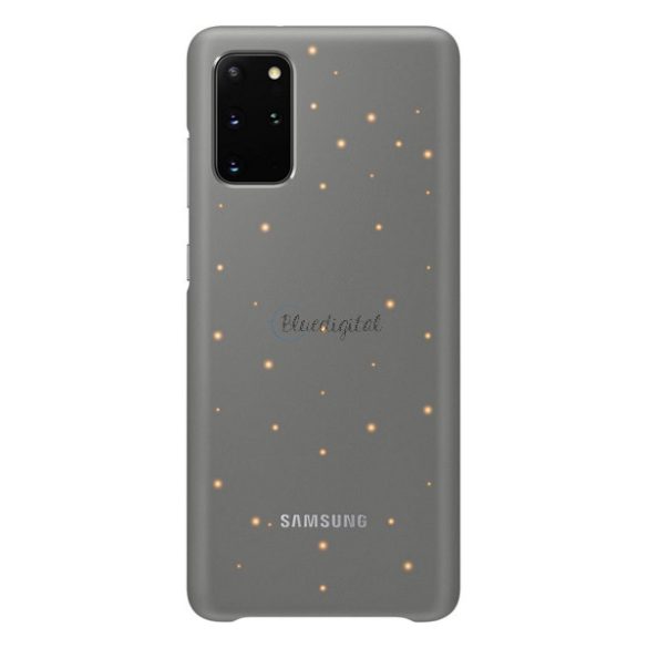 SAMSUNG műanyag telefonvédő (ultravékony, hívás és üzenetjelző funkció, LED világítás) SZÜRKE Samsung Galaxy S20 Plus (SM-G985F), Samsung Galaxy S20 Plus 5G (SM-G986)