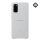 SAMSUNG műanyag telefonvédő (valódi bőr hátlap) VILÁGOSSZÜRKE Samsung Galaxy S20 (SM-G980F), Samsung Galaxy S20 5G (SM-G981U)