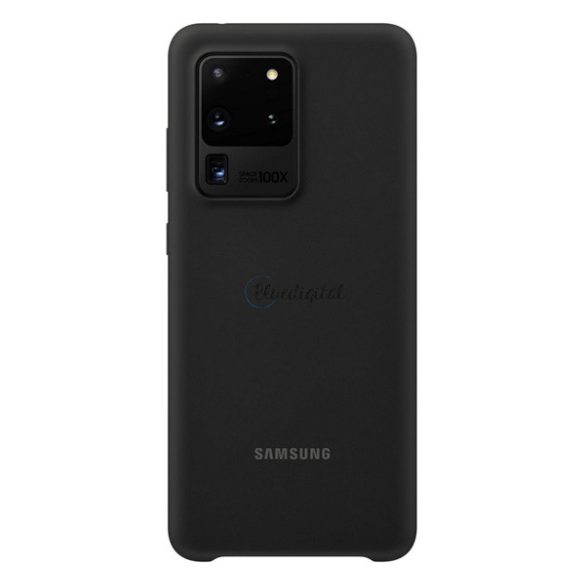 SAMSUNG szilikon telefonvédő FEKETE Samsung Galaxy S20 Ultra (SM-G988F), Samsung Galaxy S20 Ultra 5G (SM-G988B)